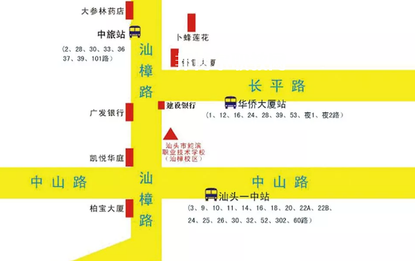 汕頭鮀濱職業技術學校地址在哪里 