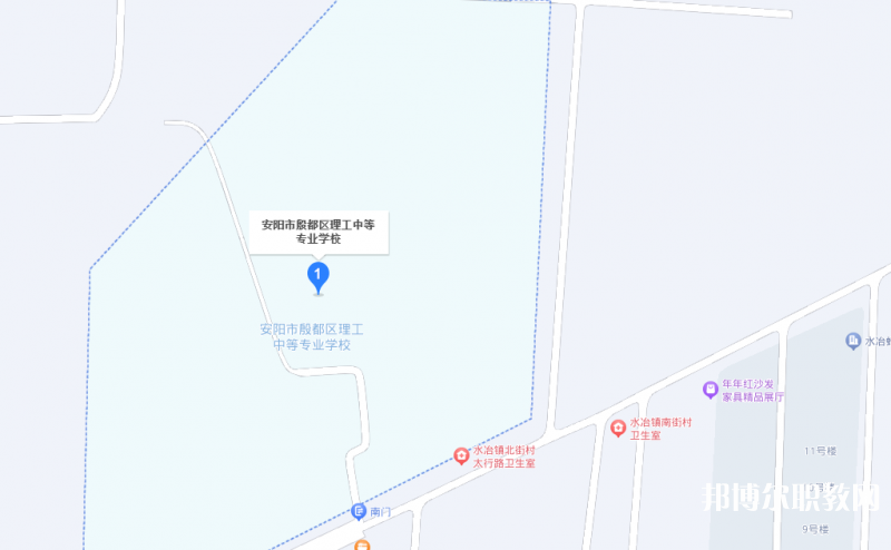 安陽市殷都區理工中等專業學校地址，乘車路線