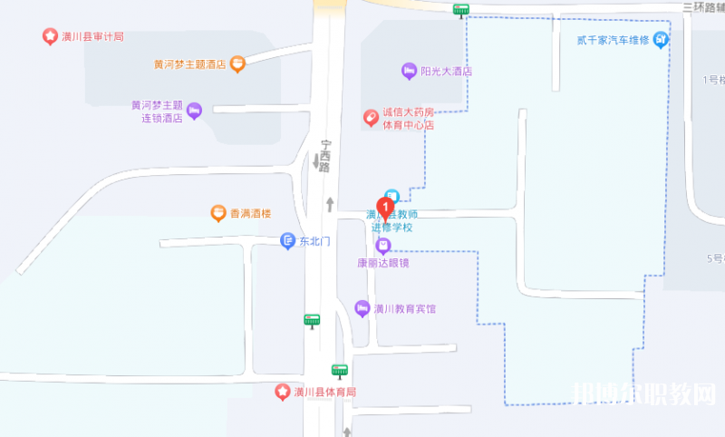 潢川縣職業中等專業學校地址，乘車路線