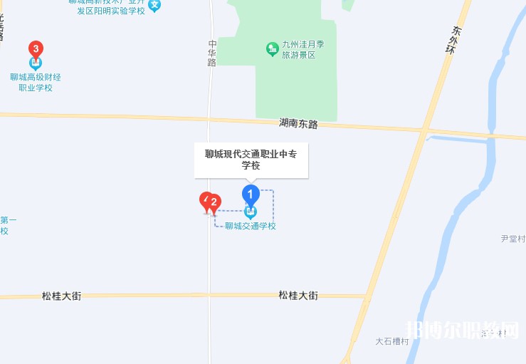 聊城現代交通職業中等專業學校地址，乘車路線