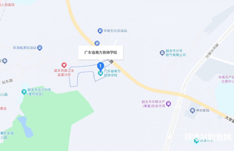 廣東省南方技師學院地址，乘車路線