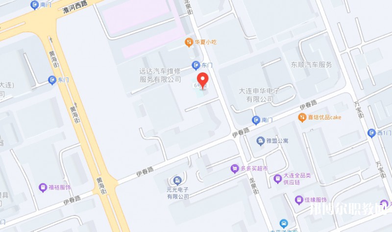 大連市蘭克藝術中等職業學校地址，乘車路線