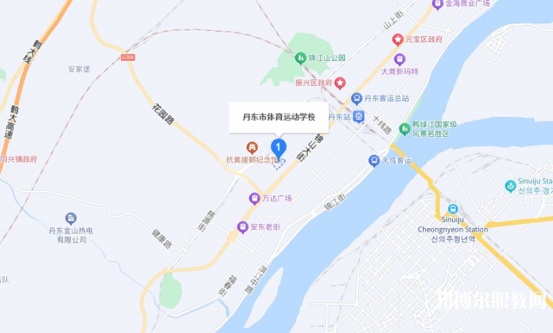 丹東市體育運動學校地址，乘車路線