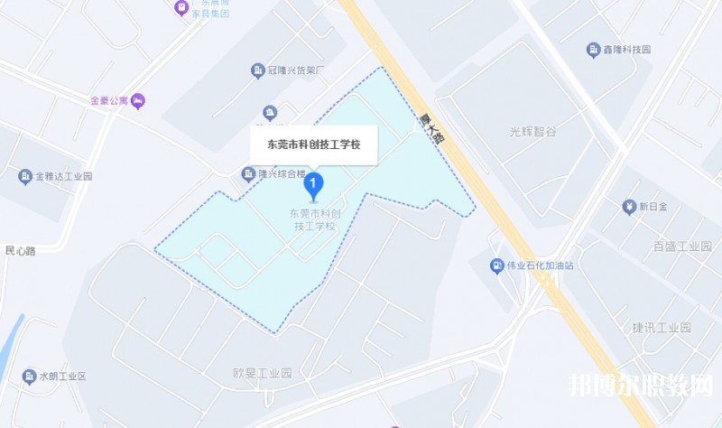 東莞市科創技工學校地址，乘車路線