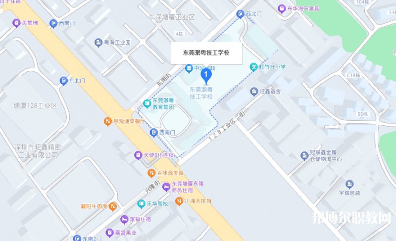 東莞市灝粵技工學校地址，乘車路線